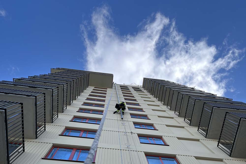 Stuprör som installeras på ett hus